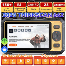 ThinkScan 662 Bidirectional ABS SRS Engine Car OBD2 Scanner Diagnostic Scan Tool