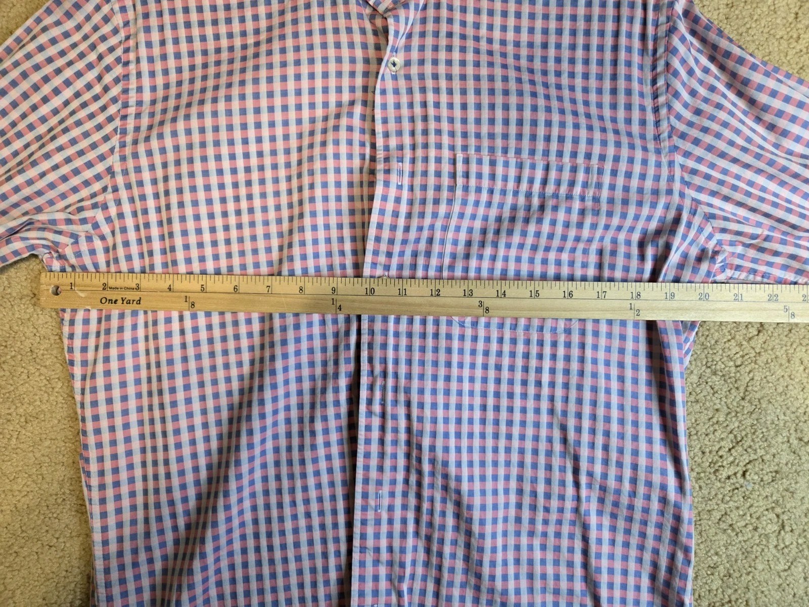 Peter Millar Pink Button Down Collared Shirt Men'… - image 5