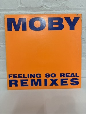 Moby Feeling So Real Remixes 12  Record Electronic Techno Breakbeat House Used