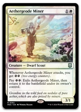 Aethergeode Miner (Ripple Foil) #163 (NM) Modern Horizons 3 M3C Magic MTG