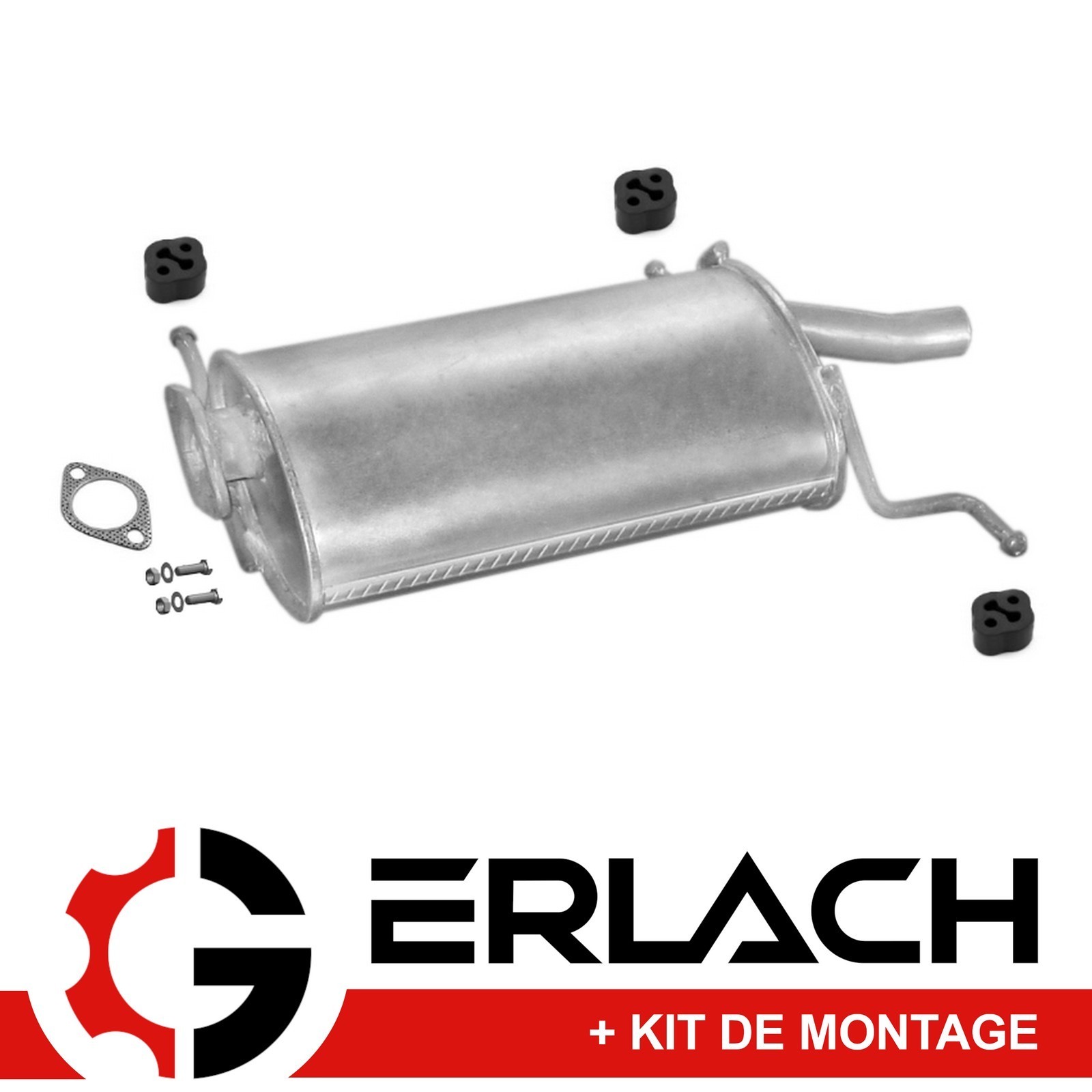 Silencieux arrière échappement contre la rouille pour KIA Pride 1.1 et 1.3