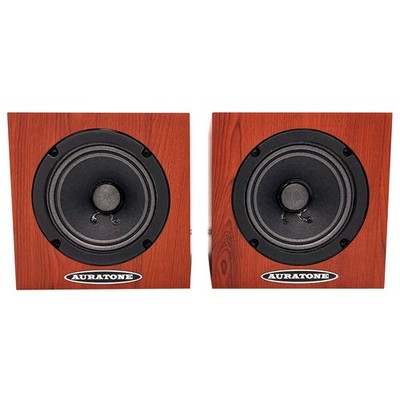 Auratone 5C Active 50-Watt 4.5'' Super Sound Cube Studio Monitor Pair Woodgrain