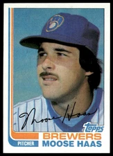 1982 Topps #12 Moose Haas Milwaukee Brewers NM+