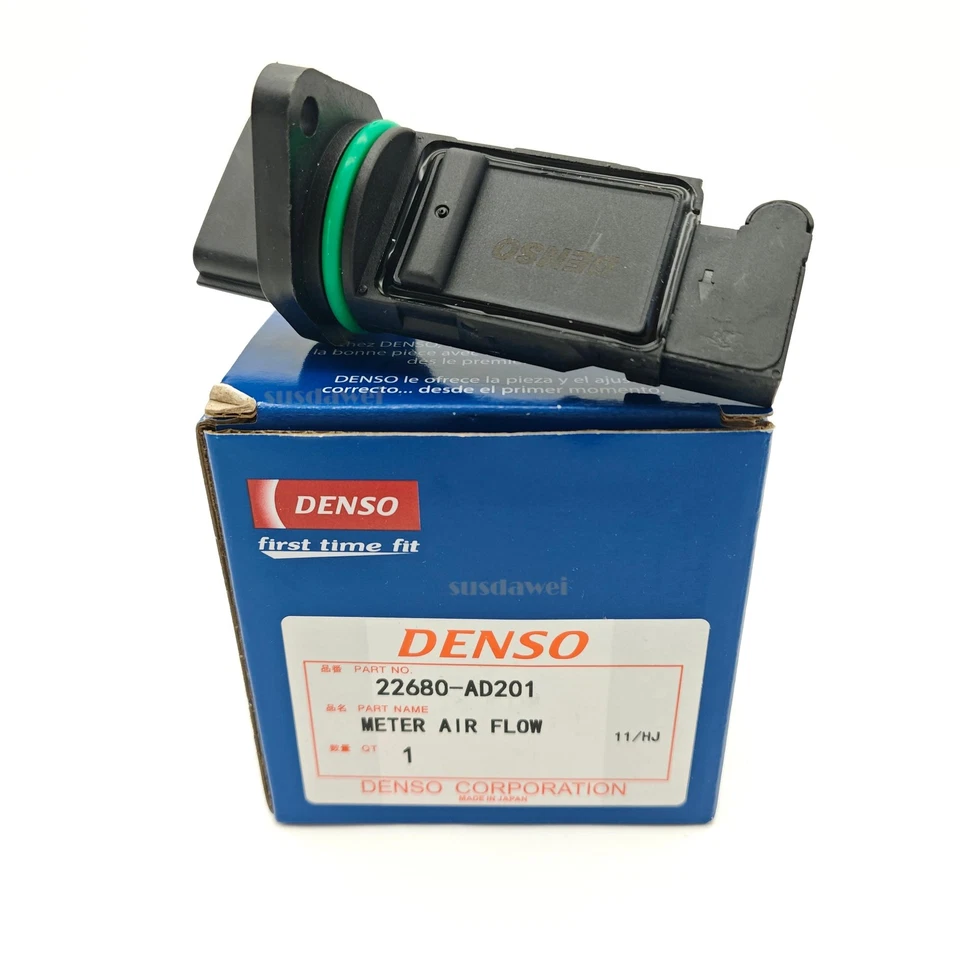 DENSO Mass Air Flow Meter Sensor 22680-AD201 For Nissan Maxima Infiniti Subaru Foto 2 de 4