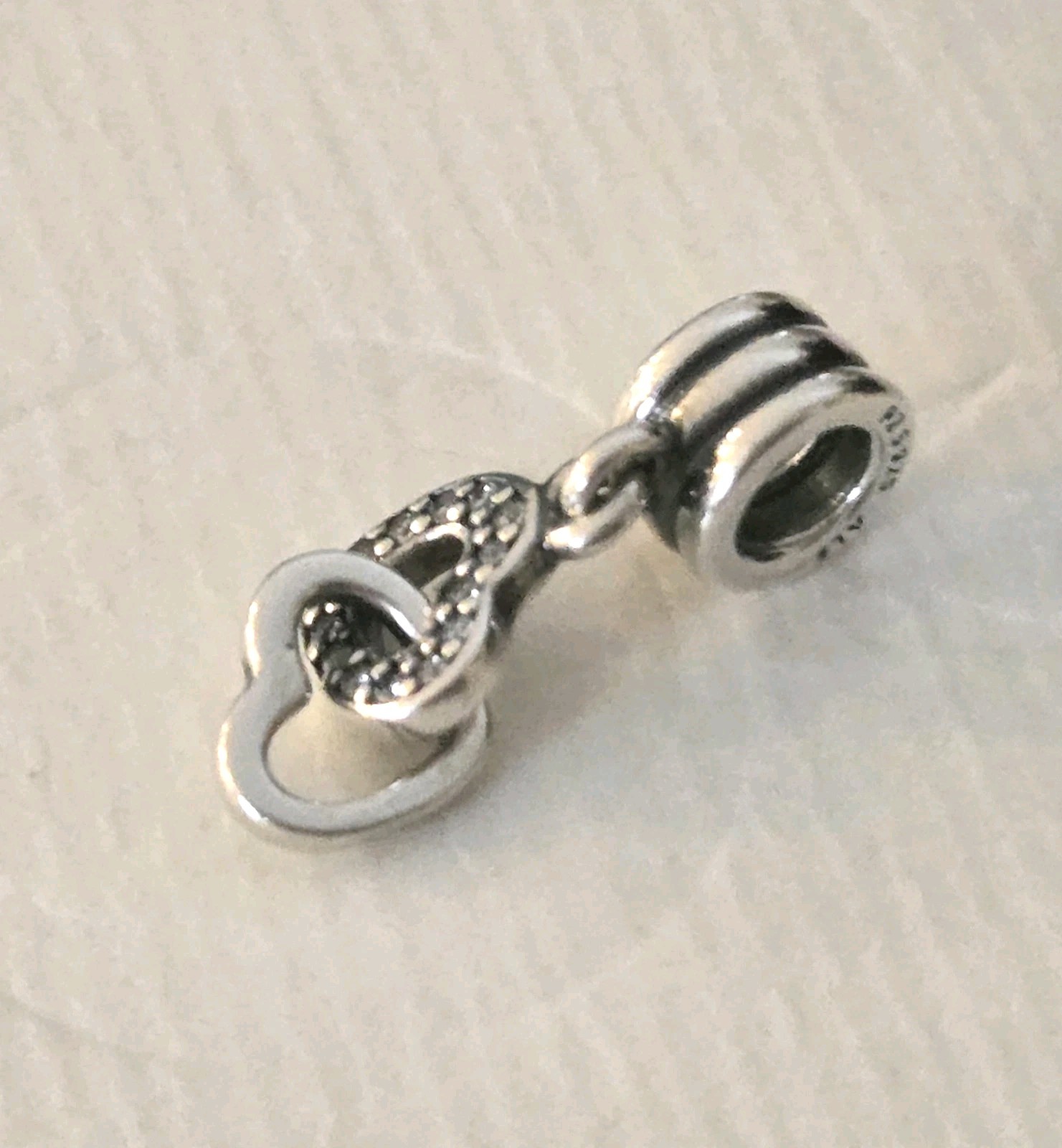 Pandora Authentic Interlocking Hearts Dangle Char… - image 6