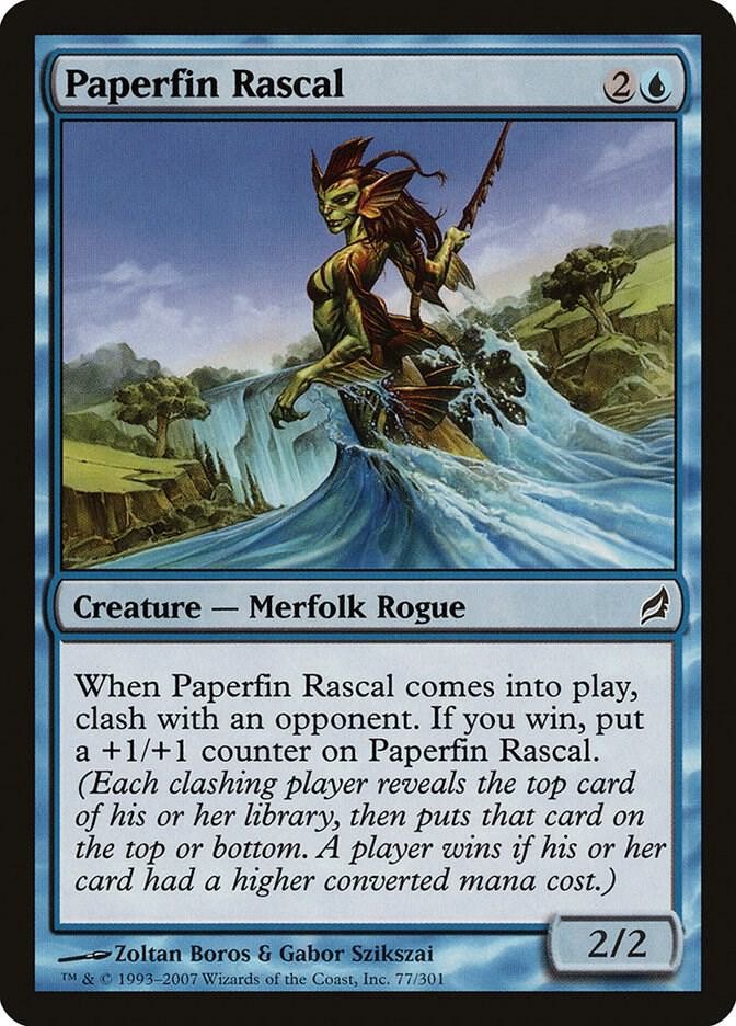 Paperfin Rascal 77 Lorwyn Magic The Gathering MTG Card 2007 Near Mint