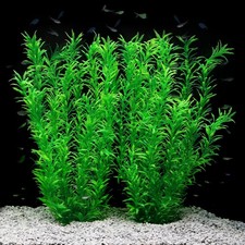 Plastic Aquarium Plants 21 Inch 2Pcs Green