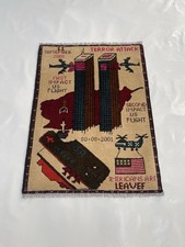 #832 Handmade rug 9/11 twin towers War Rug Afghan War Rug  Handicrafts 80x60 Cm