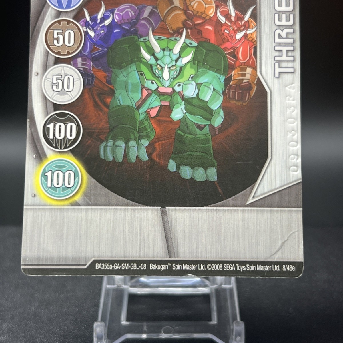 Three Gate 8/48e BA355a-GA-SM-GBL-08 Silver Gate Bakugan Battle