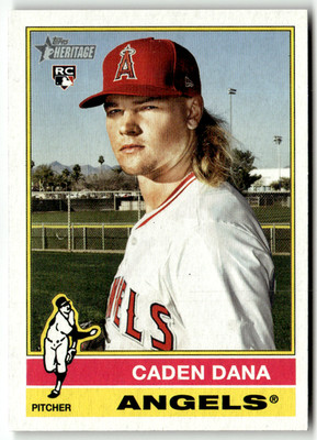 2025 Topps Heritage MLB Baseball Series 1 No. 378 Caden Dana Rookie