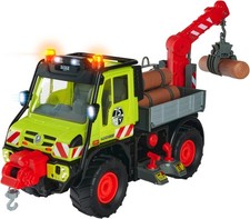 Dickie Toys Unimog Holztransporter Seilwinde Kran Joystick Licht Sound 1 Stück