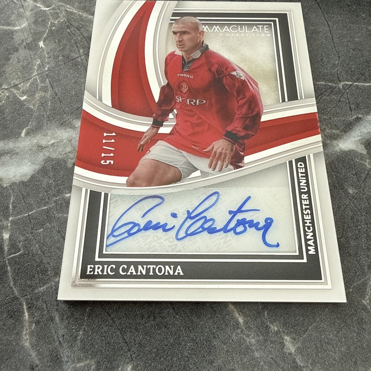 2023-24 Panini Immaculate Collection Eric Cantona Autograph No. SS