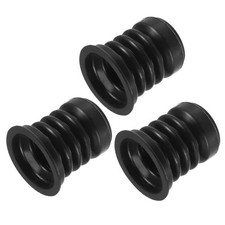 3 Pack Washing Machine Drain Pipe Seal Silicone Sealing Plug Ring 46mm Black