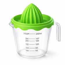 Exprimidor manual de cítricos taza medidora limón lima naranja exprimidor 1 taza sin BPA
