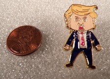 Original Happy Trump Face Pin 2026 Patriotic Collectible Pin Sent in Box