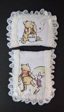 Handmade Miniature 1/12th Scale Dollshouse BEDDING Set For A Pram/Cot White TED