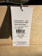 Dy'on Raised Fancy Stitch Wide Noseband Leather Hunter Bridle