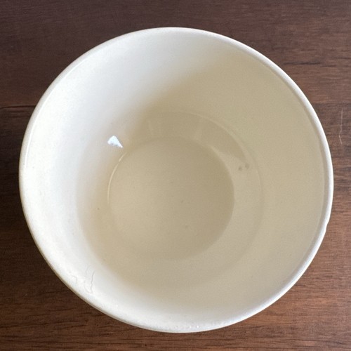 Vtg Ironstone USA Cream Ribbed Small Mixing Bowl Cereal French Country Farmhouse - Picture 3 of 7