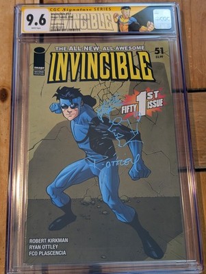 Invincible #51 CGC 9.6 2nd Print Signed/Remarked By Ryan Ottley