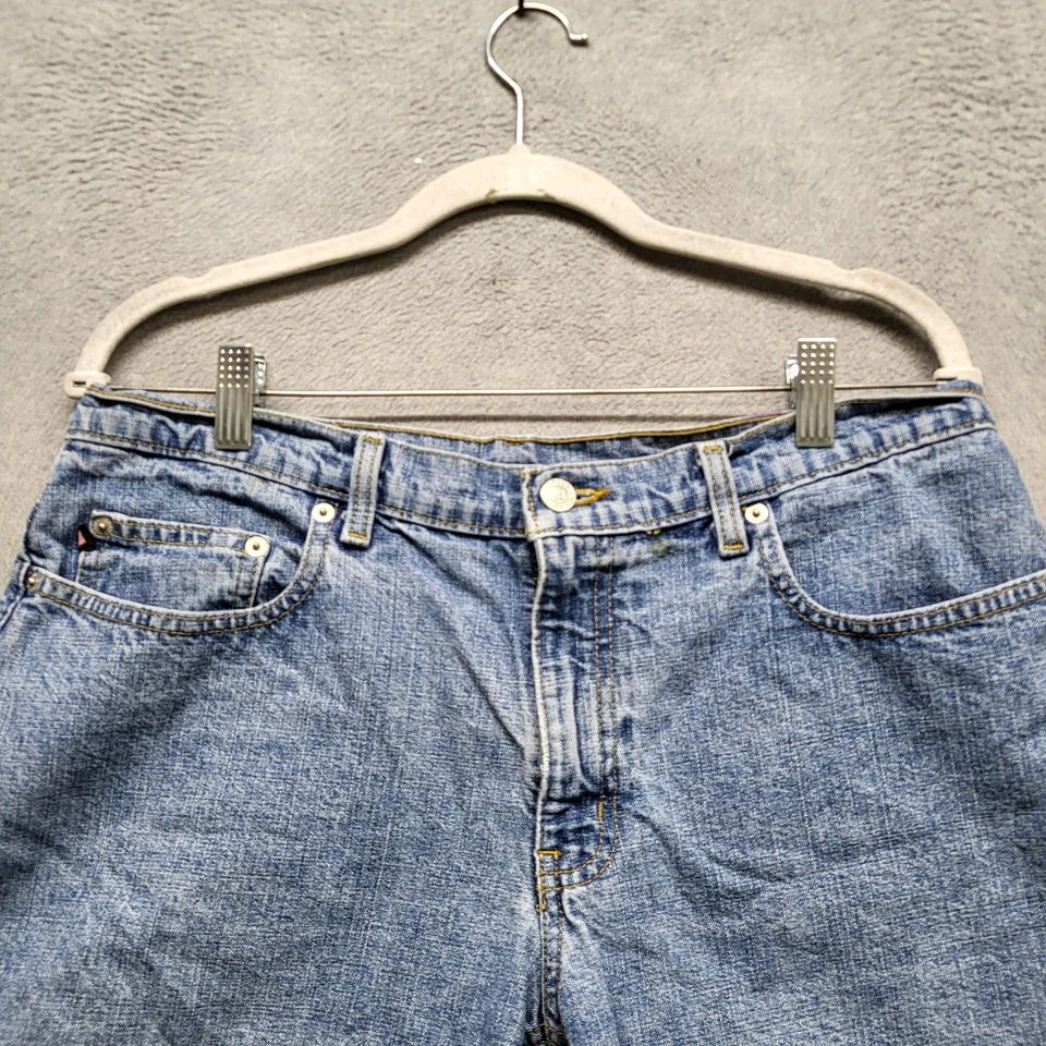 Polo Jeans Co. Ralph Lauren Mujer Pantalones Cortos 10 Azul Denim 5 Sábado Corto 5" Y2K Foto 3 de 4