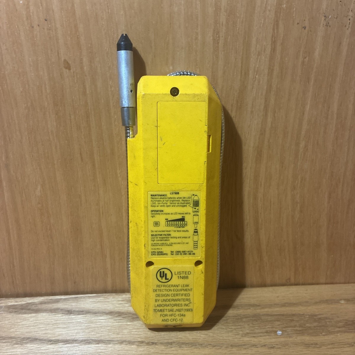 Alexander 純正　ベル　イエローブラス　ラッカー仕上げ CPS Leak-Seeker LS790B Electronic Refrigerant Leak Detector (2D