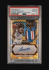 2023-24 SELECT ROOKIE JSY AUTOS GOLD PRIZMS #25 CASON WALLACE RC PSA 10 POP 1