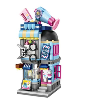 LOZ MINI Blocks - Kids Building Toys Bricks - Barber Shop - Style 1645 - 403pcs