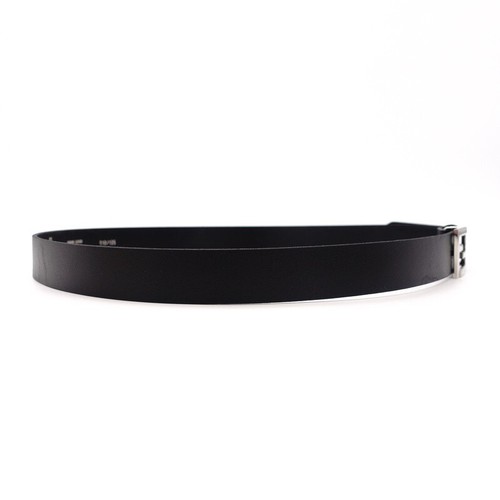 Fendi Mamma Black Leather Logo Belt, Size 110, Unisex - Picture 2 of 9
