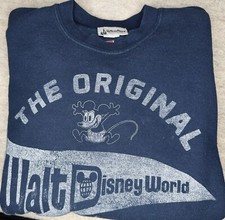 Disneyland Sweatshirt Disney Parks Hanes Crewneck Pullover Authentic Medium