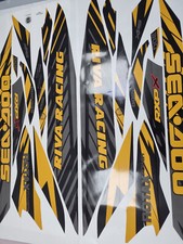 SEADOO RXP RXPX 300 millenium yellow 2021 2022 2023 decals stickers graphics kit