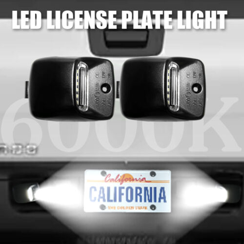 2X LED License Plate Tag Lights Assembly 6000K For Toyota Tundra 2000-2013 - Foto 21 di 22