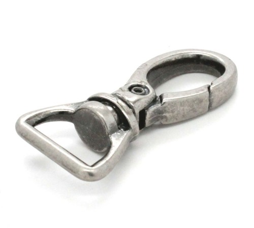 Swivel Snap Leash Clip Lobster Claw Antique Nickel Plate 5/8" 10916-21 - Picture 2 of 3