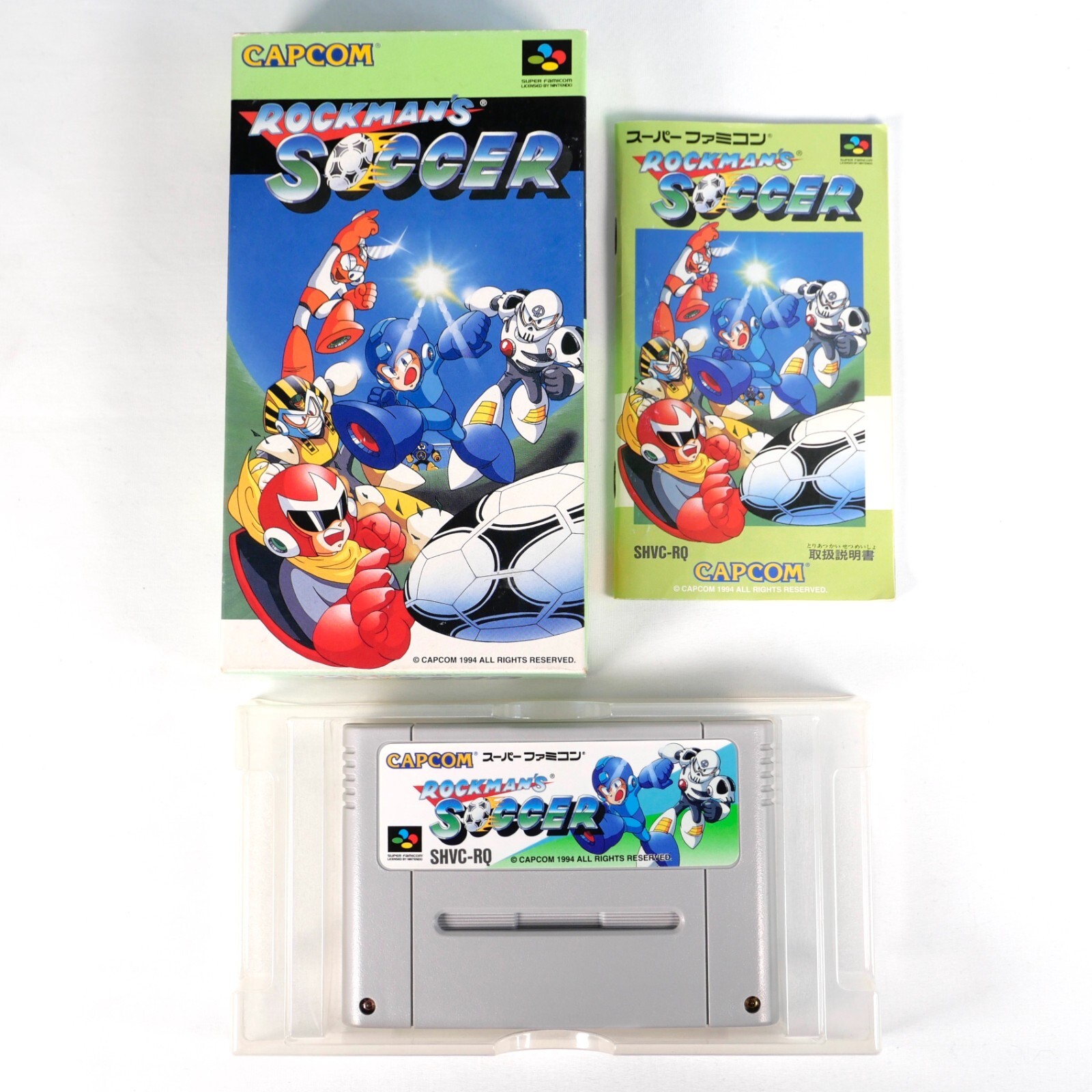 ROCKMAN'S SOCCER Mega Man Nintendo Super Famicom SFC SNES Jap Japan