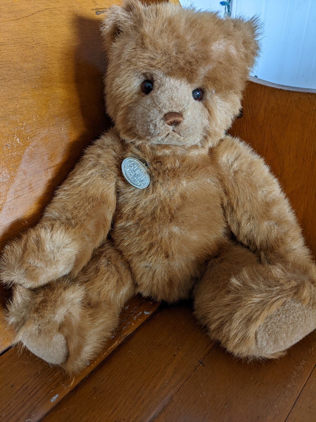 Vintage Classic Gund Teddy Bear Org. Tag Adorable Pouty Face Lrg Good
