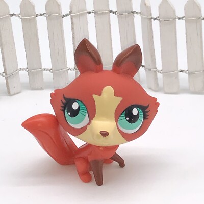 Lps Sticker Eye π Littlest Pet Shop #3298 Fox Orange Red Cream Paw Up Sticker Eye LPS ...