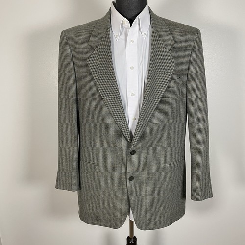 Pierre Cardin Sport Coat Mens 42L USA Made Multicolor Plaid Wool - Picture 2 of 9