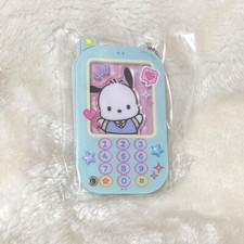 Sanrio Pochacco Character Custom Flip Phone Acrylic Charm Keychain NEW