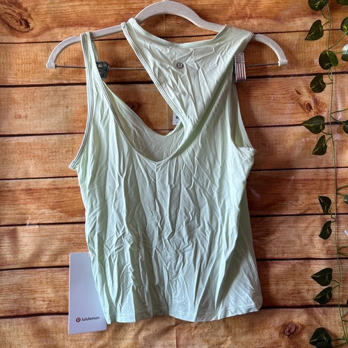 Lululemon Shoulder Cut Out Yoga Tank NWT Size 4 (Kohlrabi Green) - Picture 5 of 6