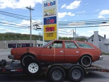 1 PAIR USED 1974 AMC HORNET SPORTABOUT WAGON C PILLAR  UPPER REAR TRIMS COVERS