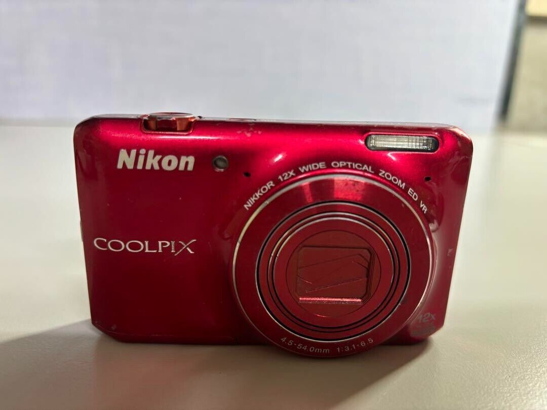 Nikon COOLPIX S6400 Digital Camera red Touch Panel Optical Nikon COOLPIX S6400 Digital Camera red Touch Panel Optical