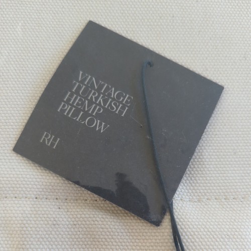 Restoration Hardware Vintage Turkish Hemp Pillow Cover 13x21 Natural $118 - Picture 2 of 6