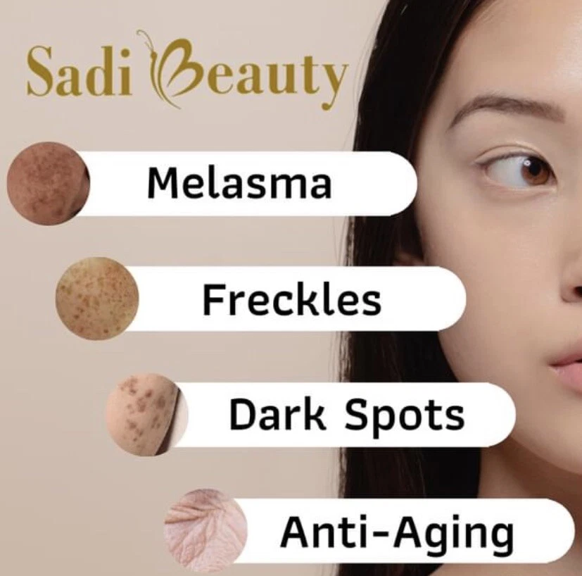 Sadi Beauty Set Anti Envejecimiento - Crema de Melasma, Suero, Cápsulas de Glutatión de Azafrán Foto 2 de 4