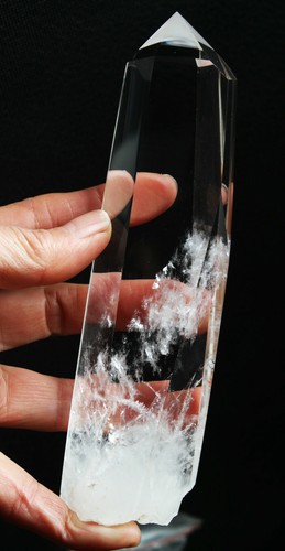 300g 6,18"" ¡EL MEJOR!!! ¡EXCELENTE!!! PUNTO DE CRISTAL DE CUARZO TRANSPARENTE NATURAL CURACIÓN 1 - Imagen 5 de 6