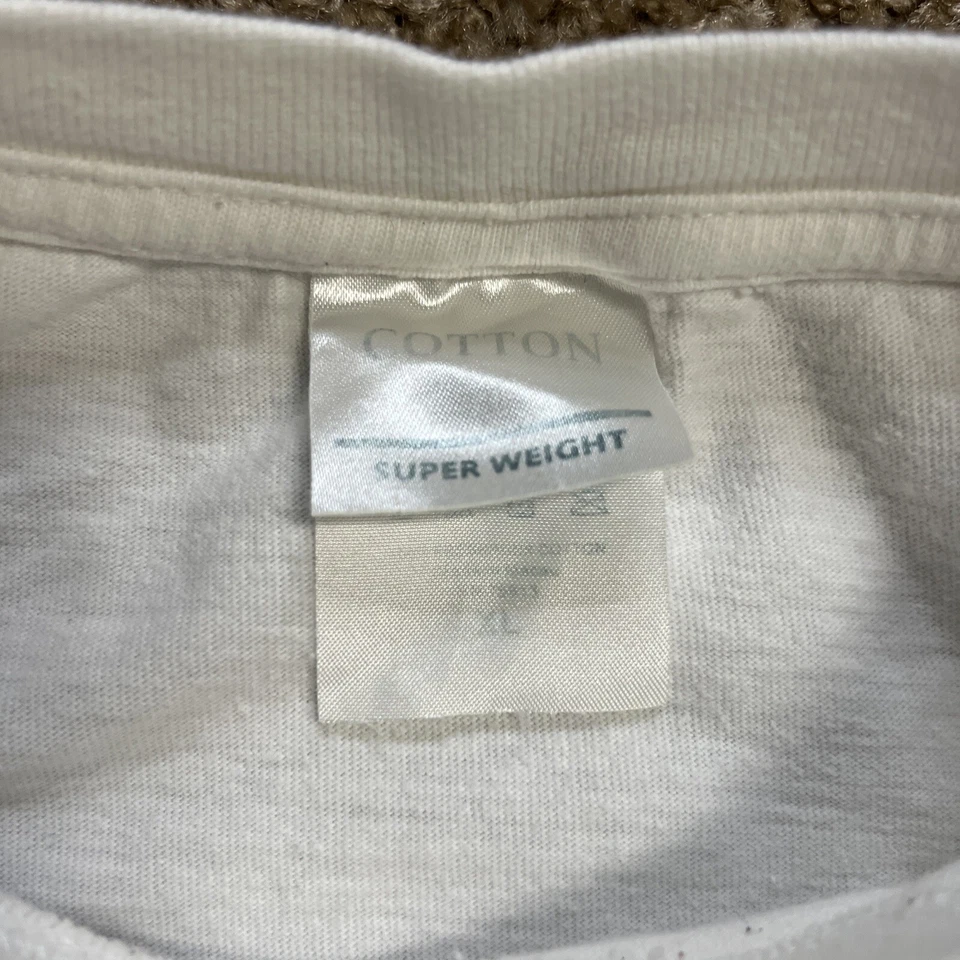 Camiseta Vintage Weed Marihuana Adulto Talla XL Blanca Manga Corta Dank Wanted Foto 4 de 4