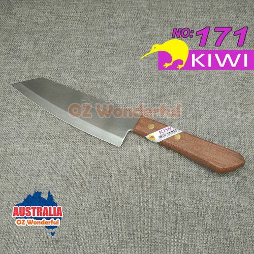 KIWI knife kitchen butcher square chef knives stainless steel fruit bone cleaver - Picture 5 of 24