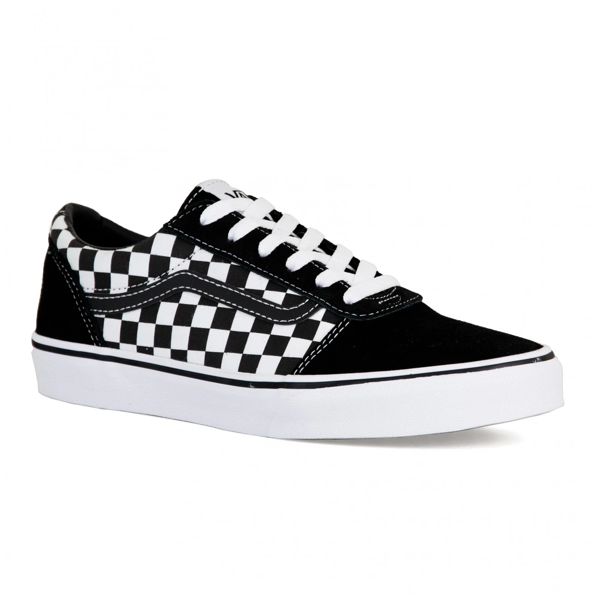 Vans Unisex Youths Ward Checkered Trainers Black