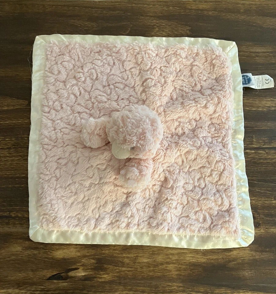 MARY MEYER Baby HTF Putty Duck Pink DUCK Security Lovey Blanket Satin Trim 12” - Image 2 of 4