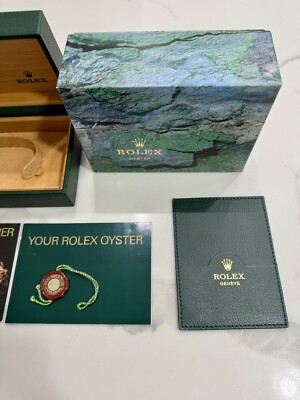Authentic ROLEX Explorer i 14270 Watch Box COMPLETE SET Holder