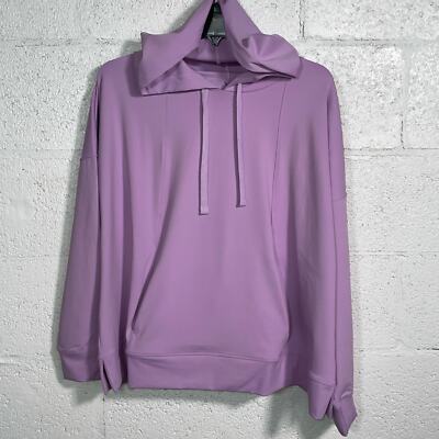 ID Ideology Plus Size Techy Drawstring-Hood Hoodie - Crocus Petal 2x