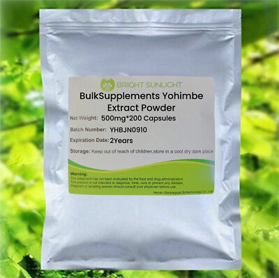 BulkSupplements Yohimbe Extract Powder - 500 mg *200capsule